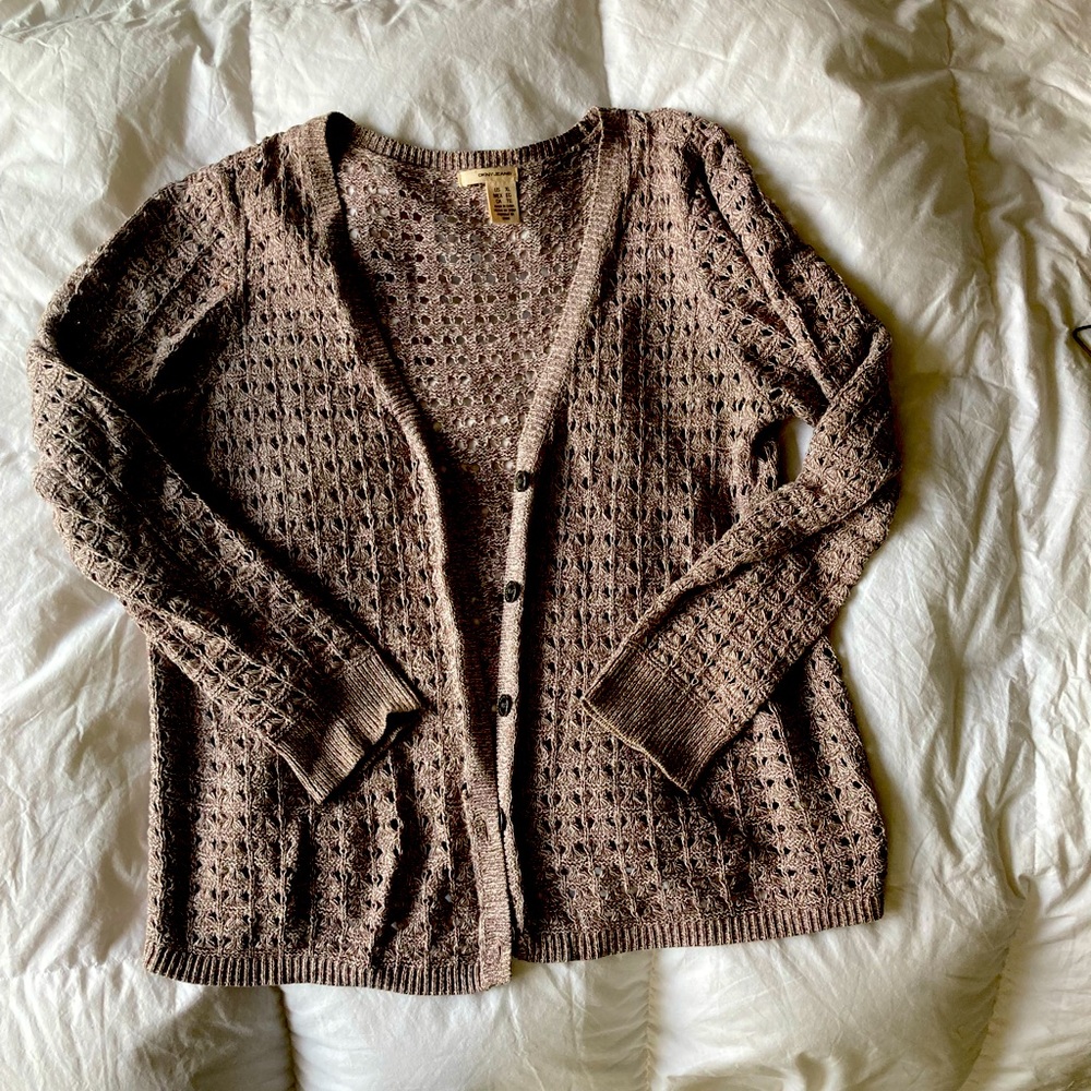 DKNY buttoned cardigan